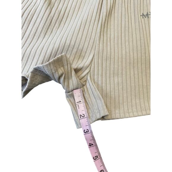 EUC Maniere De Voir Tonal Ribbed Colorblock Knit Shorts Size UK 8 US Small - Picture 7 of 11